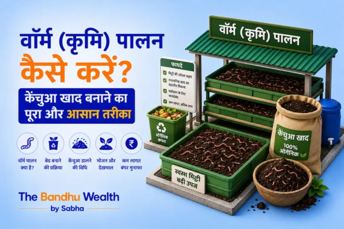 वॉर्म (कृमि) पालन कैसे करें? केंचुआ खाद बनाने का पूरा और आसान तरीका